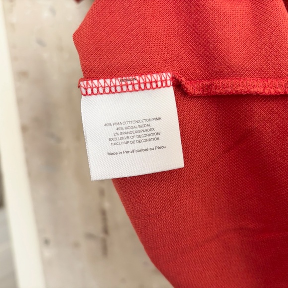 Tory Burch Lidia Ruffle Collar Polo Tee - Picture 5 of 5